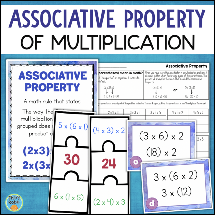 Associative Property of Multiplication Worksheet