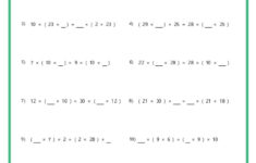 Associative Property Of Multiplication Worksheets within Associative Property of Multiplication Worksheet