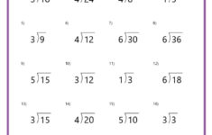 Basic Division Worksheets for Basic Multiplication and Division Worksheets