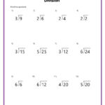 Basic Division Worksheets With Regard To Easy Multiplication And Division Worksheets