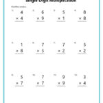 Basic Multiplication Worksheets   K12 Math Worksheets For Multiplication Worksheets 2 Digit By 1 Digit