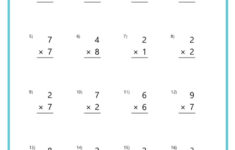 Basic Multiplication Worksheets – K12 Math Worksheets for Multiplication Worksheets Grade 4 Printable Free