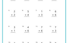 Basic Multiplication Worksheets - K12 Math Worksheets in Multiplication 6'S Worksheet