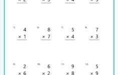 Basic Multiplication Worksheets - K12 Math Worksheets with 2Nd Grade Multiplication Worksheet