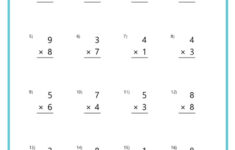 Basic Multiplication Worksheets - K12 Math Worksheets within Multiplication Worksheets By 1
