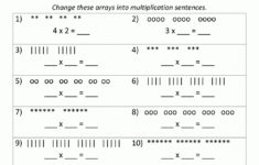 Beginning Multiplication Worksheets within Printable Multiplication Arrays Worksheets