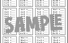 Blank Multiplication Chart (1 - 12 Facts Practice) - Printable pertaining to Multiplication Facts Worksheet 1-12