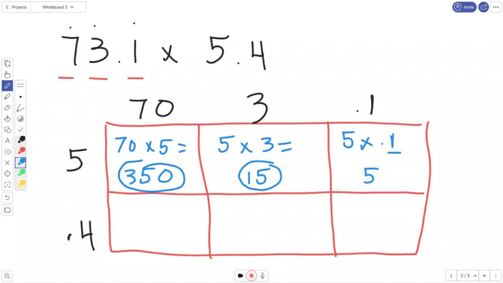 Box Method For 5th Grade Math | Multiplication Worksheets