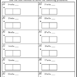 Box Method Multiplication Worksheets 2 Digit1 Digit Throughout 2 Digit By 1 Digit Multiplication Area Model Worksheets