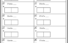 Box Method Multiplication Worksheets 2 Digit1 Digit throughout 2-Digit by 1-Digit Multiplication Area Model Worksheets