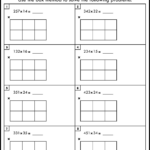 Box Method Multiplication Worksheets 3 Digit2 Digit Pertaining To Multiplication Worksheets With Boxes