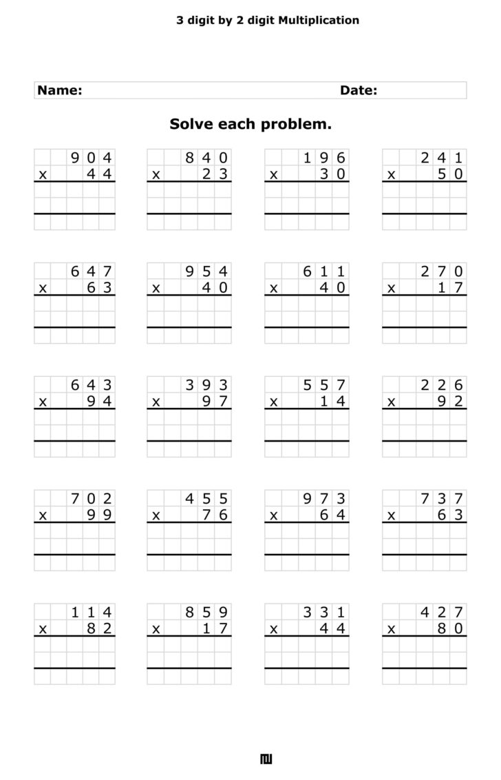 Multiplication Worksheets For 3’s