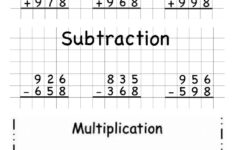 Card Games Math Worksheets Addition Subtraction Multiplication regarding Addition Subtraction Multiplication Worksheets