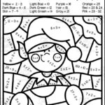 Christmas Multiplication + Division Colorcode Packet Pertaining To Multiplication And Division Coloring Worksheets