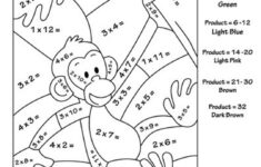 Colornumber Multiplication Worksheets Pdf - Etsy Uk with regard to Multiplication Worksheets with Coloring