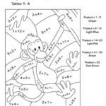 Colornumber Multiplication Worksheets Pdf   Etsy Uk Within Multiplication Worksheets Color By Number