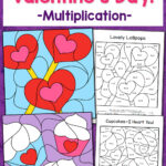 Colornumber Valentine'S Day Multiplication Worksheets   Mamas With Regard To Valentine&#039;s Day Multiplication Worksheets