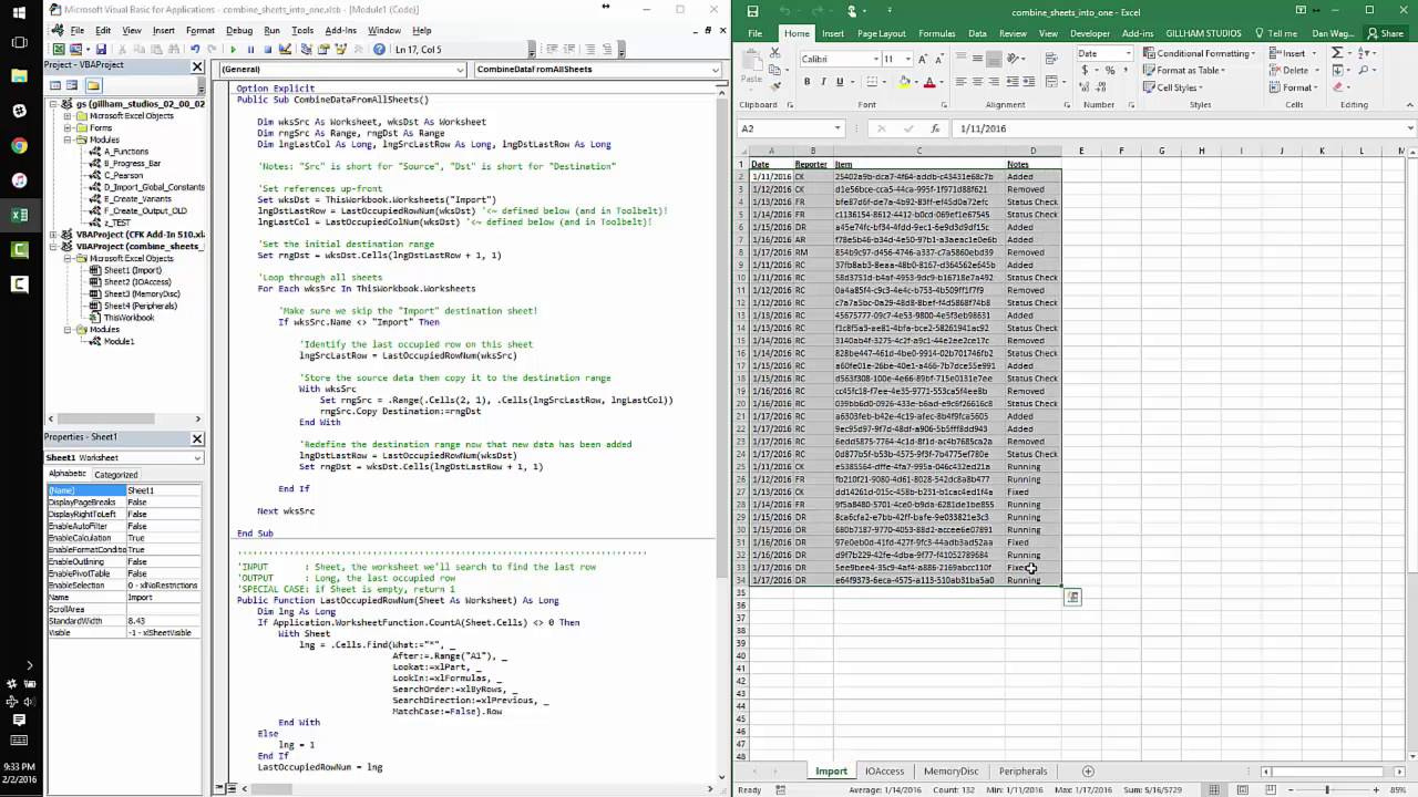 Combine Data From Multiple Sheets Into One Sheet With Vba In Excel throughout How To Combine Data From Multiple Worksheets