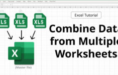 Combine Data From Multiple Worksheets Into One Sheets | Excel Tutorial for Merge Multiple Worksheets Into One