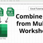 Combine Data From Multiple Worksheets Into One Sheets | Excel Tutorial Within Consolidate Multiple Worksheets Into One
