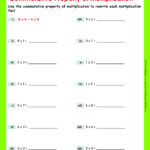 Commutative Property Of Multiplication Worksheets | Grade 6 Pertaining To Multiplication Commutative Property Worksheets