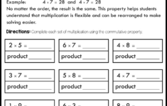 Commutative Property Of Multiplication Worksheets | Teaching Resources inside Commutative Property Multiplication Worksheet