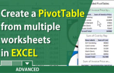 Create A Pivottable In Excel Using Multiple Worksheetschris Menard pertaining to How To Create A Pivot Table For Multiple Worksheets