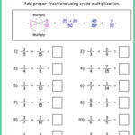 Cross Multiplication Worksheets Intended For Worksheet For Grade 5 Cross Multiplication