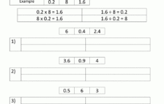 Decimal Division Worksheets in Multiplication and Division of Decimals Worksheets