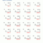 Decimal Multiplication Worksheets 5Th Grade Inside Multiplication Worksheets Grade 5 With Answers