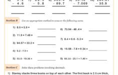 Decimals Worksheets - Printable Adding Ordering &amp; Multiplying with Decimal Addition Subtraction Multiplication And Division Worksheets