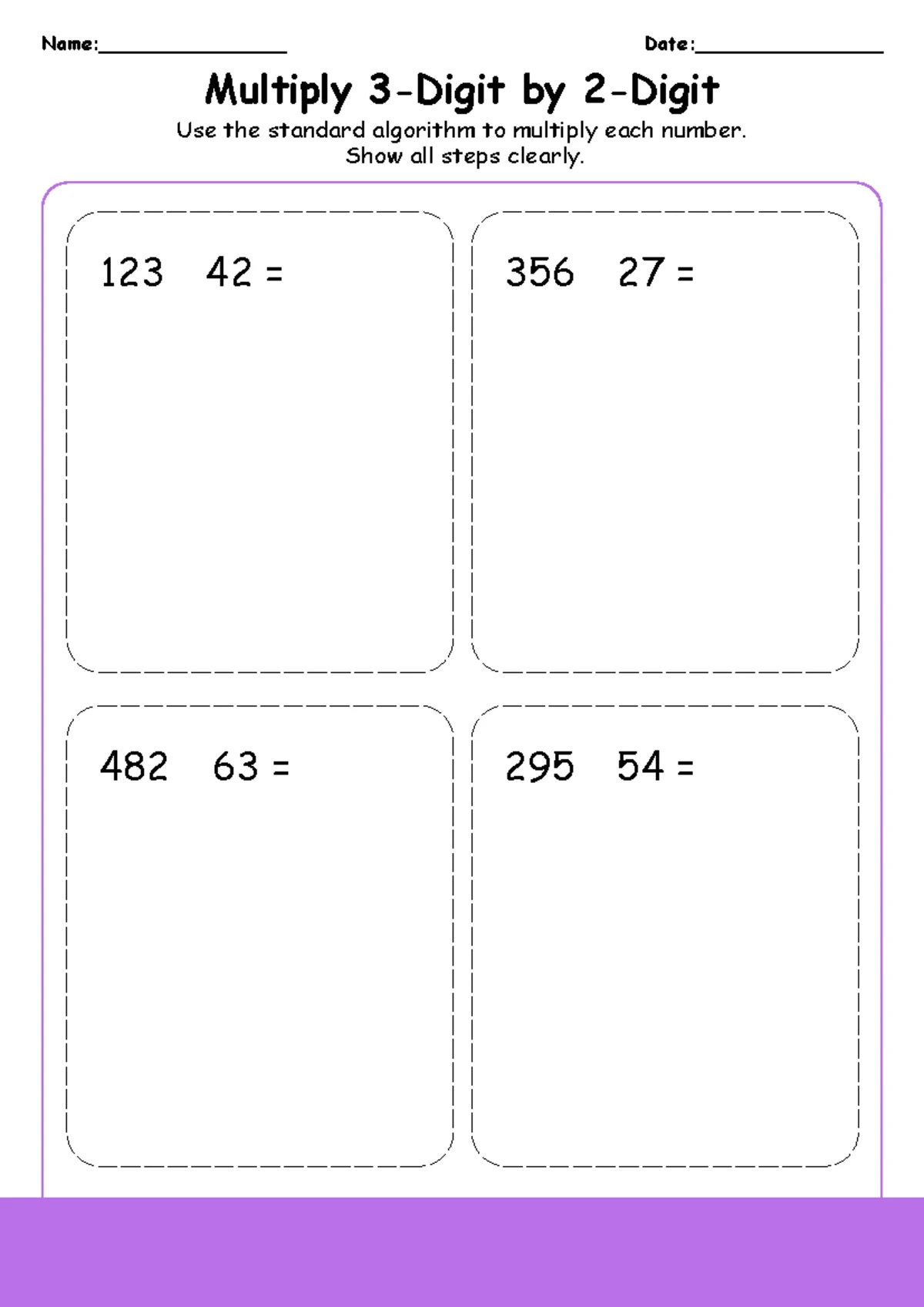 Decomposing Three-Digit Numbers Worksheet – Version 1 - Studocu with Decomposing Multiplication 3rd Grade Worksheets