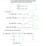 Distributive Property Multiplication Worksheet Pertaining To Distributive Property Multiplication Worksheet