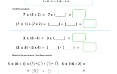 Distributive Property Multiplication Worksheet pertaining to Distributive Property Multiplication Worksheet