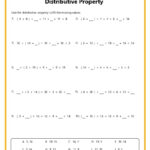 Distributive Property Worksheets Intended For Distributive Property Of Multiplication Worksheets Grade 3