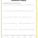 Distributive Property Worksheets With Regard To Multiplication Distributive Property Worksheet