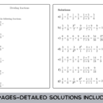 Dividing Fractions Worksheet (With Solutions) | Teaching Resources Pertaining To Addition Subtraction Multiplication Division Of Fractions Worksheets