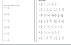 Dividing Fractions Worksheet (With Solutions) | Teaching Resources pertaining to Addition Subtraction Multiplication Division Of Fractions Worksheets