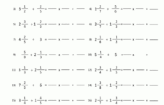 Dividing Mixed Fractions Worksheet inside Addition Subtraction Multiplication and Division of Fractions Worksheets