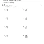 Dividing Radicals Worksheet, Rules, And Examples Within Multiplication And Division Of Radicals Worksheet