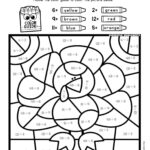 Division Colornumber   Superstar Worksheets Throughout Multiplication And Division Coloring Worksheets
