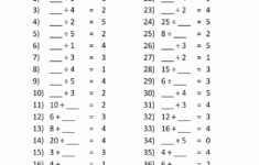 Division Facts Worksheets pertaining to Free Multiplication And Division Worksheets