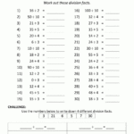 Division Facts Worksheets Pertaining To Multiplication And Division Tables Worksheets