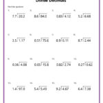Division With Decimals Worksheets   K12 Math Worksheets Within Decimal Addition Subtraction Multiplication And Division Worksheets