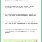 Division Word Problems For Grade 2 Worksheet | Grade1To6 Inside Problem Solving Multiplication And Division Worksheets