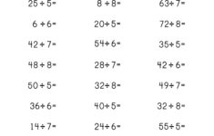Division Worksheets For Division Facts 1-12 - Paper Trail Design inside Mixed Multiplication Division Worksheets