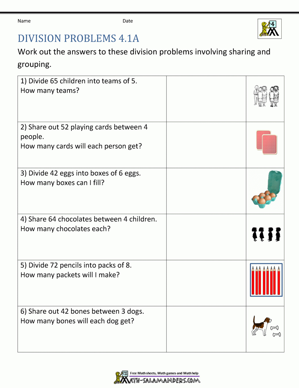 Division Worksheets Grade 4 intended for Multiplication And Division Problem Solving Worksheets