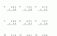 Double Digit Multiplication Worksheets 4Th Grade intended for 3 Digit By 2-Digit Multiplication Worksheets