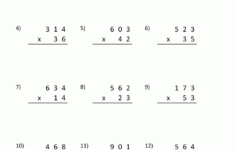 Double Digit Multiplication Worksheets 4Th Grade throughout 2 by 3 Multiplication Worksheets