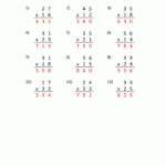 Double Digit Multiplication Worksheets 4Th Grade With 2 Digit By 2 Digit Multiplication Worksheets Answers